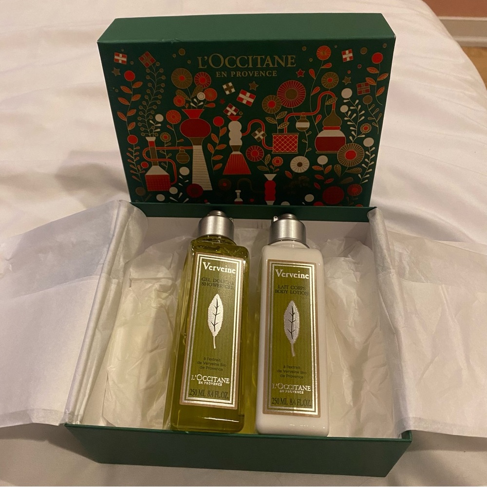 NWT L’Occitane En Provence Verbena Shower Gel and Body Lotion